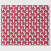 Ice Fairy Little Angel Weihnachten Vintag Geschenkpapier (Flach)