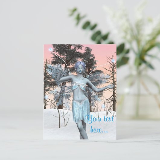 Ice Fairy Postkarte (Stehend Vorderseite)