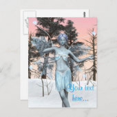 Ice Fairy Postkarte (Vorne/Hinten)