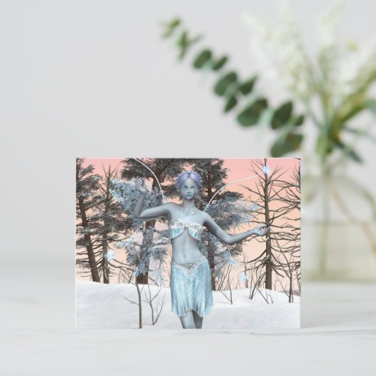 Ice Fairy Postkarte (Stehend Vorderseite)