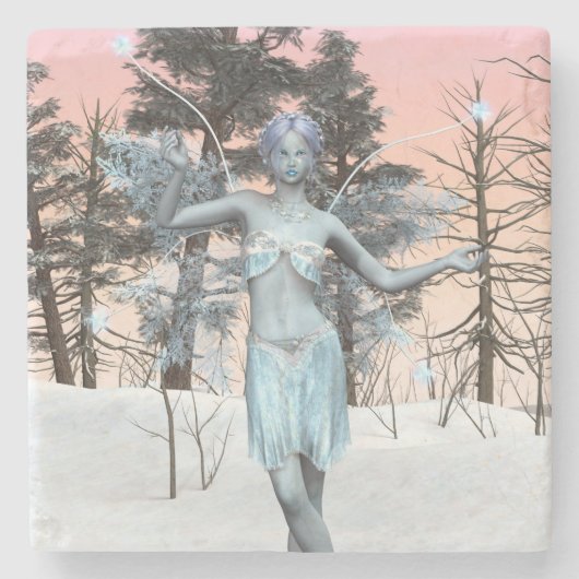 Ice Fairy Steinuntersetzer (Vorderseite)