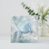 Ice Fantasy Pegasus Flat Card (Stehend Vorderseite)