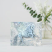 Ice Fantasy Pegasus Postkarte (Stehend Vorderseite)