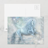 Ice Fantasy Pegasus Postkarte (Vorne/Hinten)