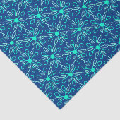 Ice Fisherman Snowflake Hexagon Muster Seidenpapier (Ausschnitt)