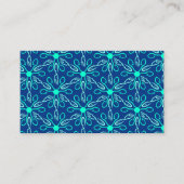 Ice Fisherman Snowflake Hexagon Muster Visitenkarte (Vorderseite)