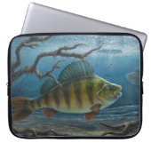 Ice Fishing for Perch Laptopschutzhülle (Vorderseite)