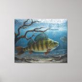 Ice Fishing for Perch Leinwanddruck (Vorderseite)