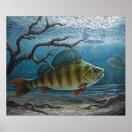 Ice Fishing for Perch Poster