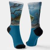 Ice Fishing for Perch Socken (Gewinkelt)