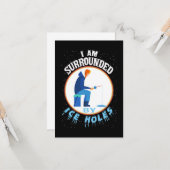 Ice Fishing I'm Surrounded By Ice Holes Karte (Vorderseite/Rückseite Beispiel)