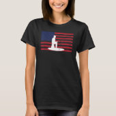 Ice Fishing US Flag Ice Fisherman Ice Fisher_1 T-Shirt (Vorderseite)