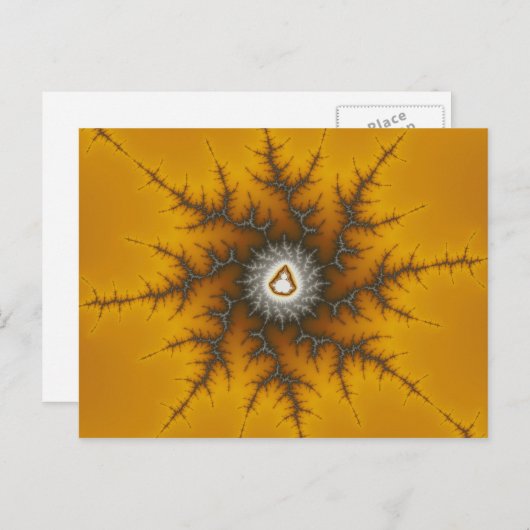 Ice Flake - Fraktal Postkarte (Vorne/Hinten)