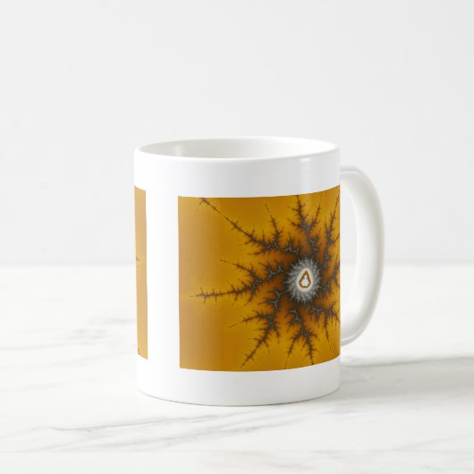 Ice Flake - Fraktal Tasse (VorderseiteRechts)