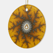 Ice Flake Fraktal Weihnachtsdekoration Keramik Ornament (Links)