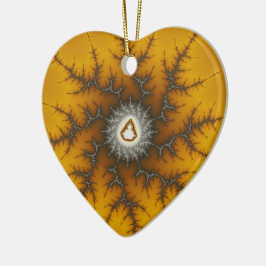 Ice Flake Fraktal Weihnachtsdekoration Keramikornament (Links)