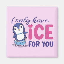 Ice for you Funny Pinguin Niedlicher Valentinstag 
