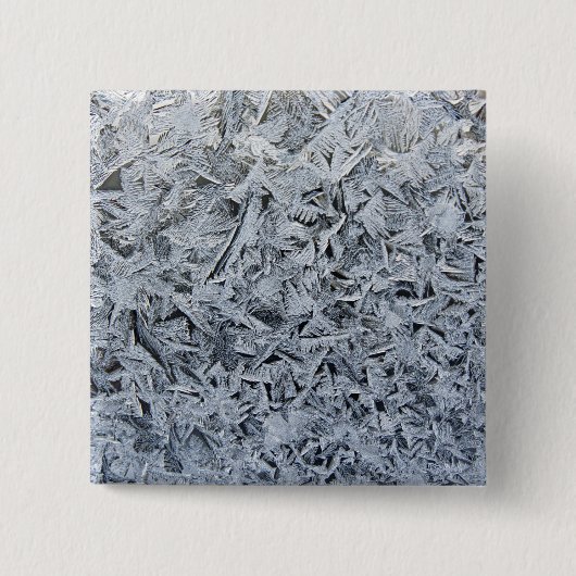 Ice Frost Kristalle Textur Bild Button (Vorderseite)