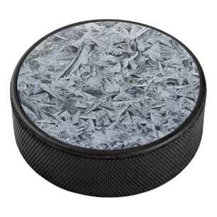 Ice Frost Kristalle Textur Bild Eishockey Puck