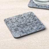 Ice Frost Kristalle Textur Bild Getränkeuntersetzer (Linke Seite)