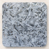 Ice Frost Kristalle Textur Bild Getränkeuntersetzer (Vorderseite)
