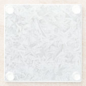 Ice Frost Kristalle Textur Bild Glasuntersetzer (Rückseite)