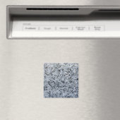Ice Frost Kristalle Textur Bild Magnet (In Situ (Geschirrspüler))