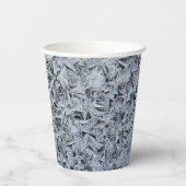 Ice Frost Kristalle Textur Bild Pappbecher (Rückseite)