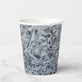 Ice Frost Kristalle Textur Bild Pappbecher (Links)