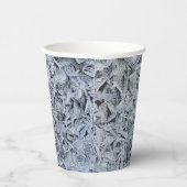 Ice Frost Kristalle Textur Bild Pappbecher (Rechts)