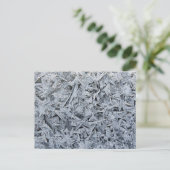 Ice Frost Kristalle Textur Bild Postkarte (Stehend Vorderseite)