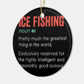 Ice Funny Funny Definition Ice Fisherman Geschenk Keramik Ornament (Links)