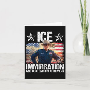 Ice Funny Trump Einwanderung und Zoll-Durchsetzung Karte