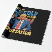 ICE genieße ein eiskaltes Glas Abschiebung  Geschenkpapier (Ungerollt)