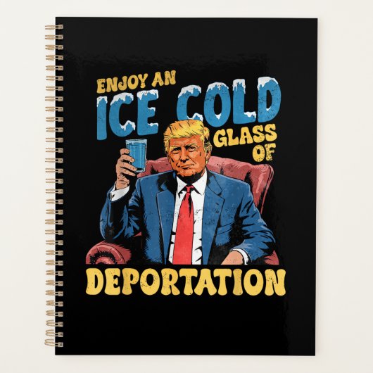 ICE genieße ein eiskaltes Glas Abschiebung Planer (Vorderseite)