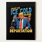 ICE genieße ein eiskaltes Glas Abschiebung Planer (Rückseite)