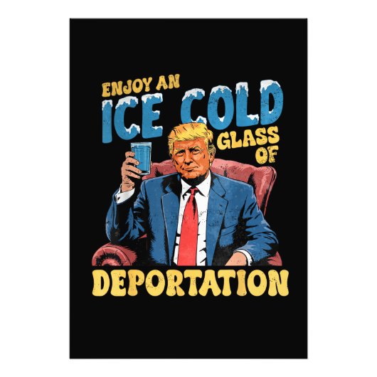 ICE Genießen Sie ein eiskaltes Glas der Abschiebun Fotodruck (Vorne)