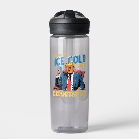ICE Genießen Sie ein eiskaltes Glas der Abschiebun Trinkflasche (Vorderseite)