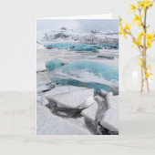 Ice Glacial Formations In Winter Karte (Gelbe Blume)