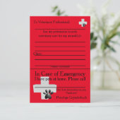 ICE-Haustiere im Zuhause Dankeskarte (Stehend Vorderseite)