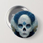 Ice Hexe 2 Fantasy Sci-Fi Button (Vorne & Hinten)