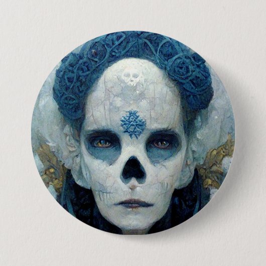 Ice Hexe 2 Fantasy Sci-Fi Button (Vorderseite)