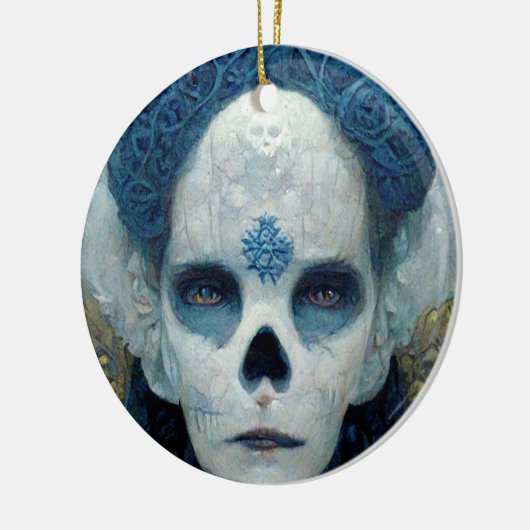 Ice Hexe 2 Fantasy Sci-Fi Keramik Ornament (Links)