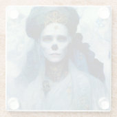 Ice Hexe 4 Fantasy Sci-Fi Glasuntersetzer (Rückseite)