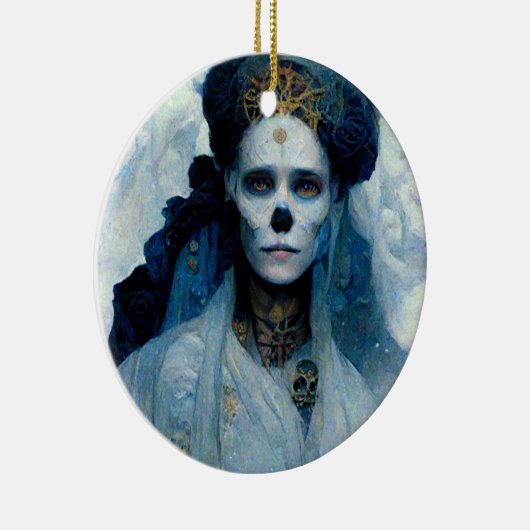 Ice Hexe 4 Fantasy Sci-Fi Keramik Ornament (Rechts)