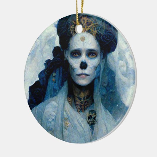 Ice Hexe 4 Fantasy Sci-Fi Keramik Ornament (Links)