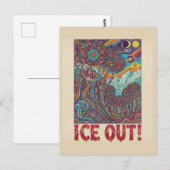Ice Hippie People Out Protest Postkarte (Vorne/Hinten)
