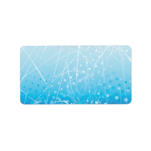 ICE HOCKEY Bar Bat Mitzvah Rücksendeadresse Adressaufkleber (Vorne)