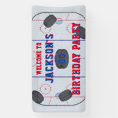 Ice Hockey Birthday Party Banner (Vertikal)