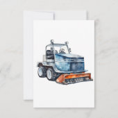 Ice Hockey Birthday Party Dankeskarte (Rückseite)